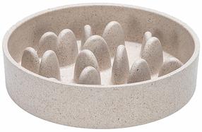 Миска для животного Lotte Pom, 14 см x 14 см x 3.5 см, коричневатый цв.