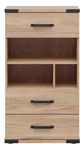 Komoda Lara S463-KOM3S-JBE, ruda sp., 108.5 cm x 40 cm x 60 cm