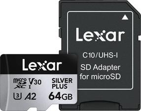 Atmiņas karte Lexar Professional Silver Plus LMSSIPL064G-BNANG, 64 GB