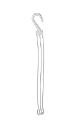 Vazono laikiklis 2406-011, 49 cm, plastikas, balta sp.