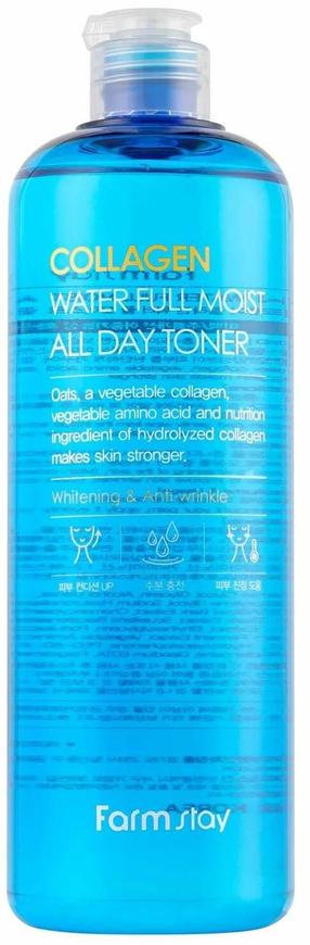 Näotoonik Farmstay Collagen Water Full Moist, 500 ml
