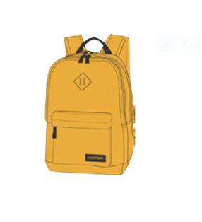 Mokyklinė kuprinė CoolPack Scout Yellow, geltona sp., 18 cm x 45 cm x 32.5 cm