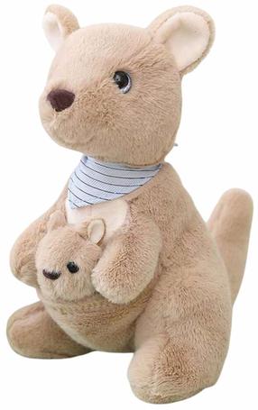 Mīkstā rotaļlieta ķengurs 22160, bēša krās., 23 cm
