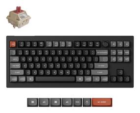 Juhtmevaba mänguklaviatuur Keychron V3 Ultra Wireless, Silk POM Red V3U-D1, Inglise (US), must v.