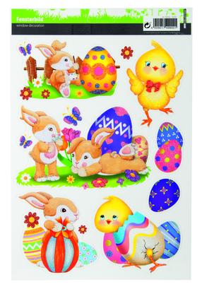 Uzlīme Easter, bērnišķīgi, 30 cm, 20 cm daudzkrāsaina/(krāsa/dizains tiek izvēlēts nejauši)