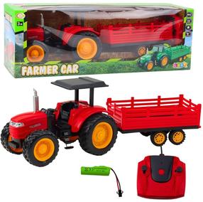 Rc traktorius Lean Toys Farmer, raudona sp.