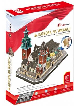 3D puzle Cubicfun Wawel katedra, 30 cm x 18 cm, 101 gab.