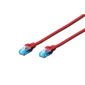 Laidas Digitus RJ-45 8P8C, RJ-45 8P8C, 0.5 m, raudona sp.