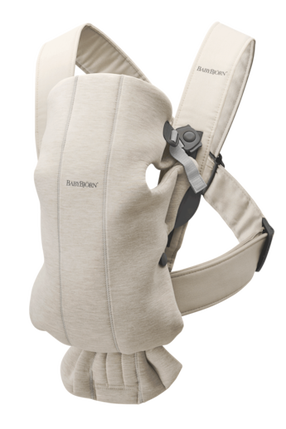 Nešioklė BabyBjorn Mini 3D Jersey 021087, light beige sp.