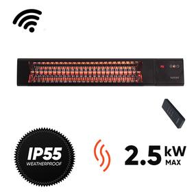 Infrapuna kütteseade Sunred Triangle Dark Smart Wall 2500, PRO25W-SMART, 2.5 kW, Must v.