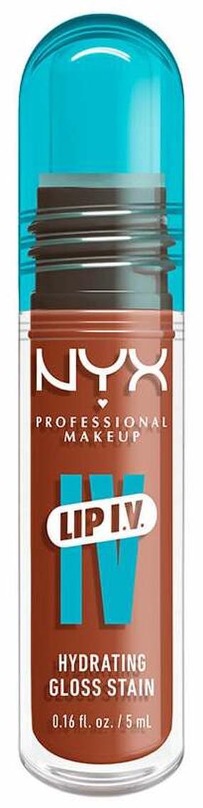Lūpų blizgis NYX Professional Makeup Lip I.V. Hydrating Gloss Stain, 5 ml, caramel drip sp., 01