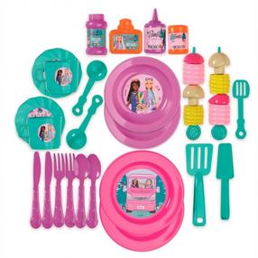 Rotaļu virtuves piederumi, piknika komplekts Barbie Glamping, daudzkrāsaina