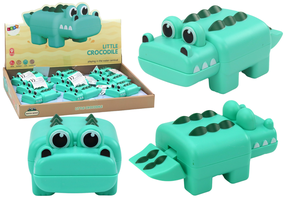 Vannas rotaļlieta, krokodils Lean Toys Little, zaļa krās.