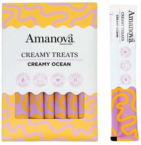 Skanėstas katėms Amanova Creamy Treats Creamy Ocean, tunas, 0.015 kg, 6 vnt.