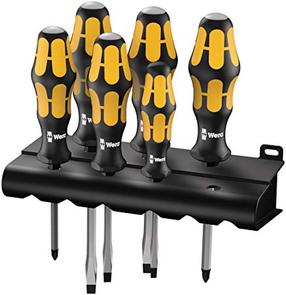 Atsuktuvų rinkinys Wera Kraftform 932/6 SL/PH, izoliuotas, 20 cm, 6 vnt.