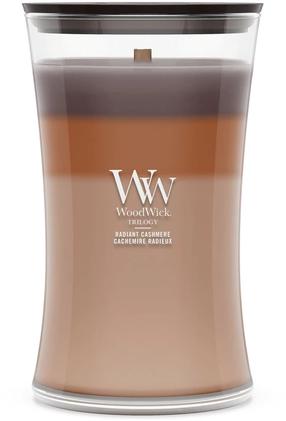 Žvakė, aromatinė WoodWick Radiant Cashmere, 90 - 140 h, 609 g, ruda sp.