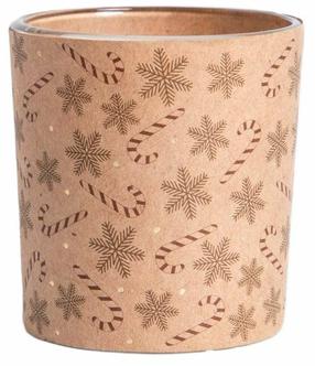 Kalėdinė žvakė, aromatinė Homla Frosty Finds White Birch, 120 g, Balta