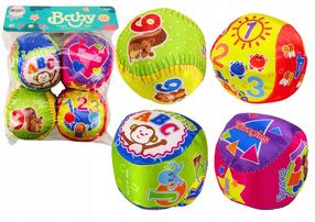 Bumbu komplekts bērniem Lean Toys Baby, 10 cm, 4 gab.