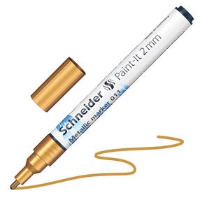 Teksto žymeklis Schneider Paint-lt 011, 2 mm, aukso sp./metalo sp.