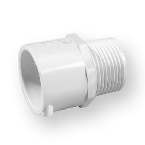 Ūdens cauruļu savienotājuzmava Nibco PVC 436-010, 1 colla – Ārējā vītne/1 colla – Līmējams ārpusē, polivinilhlorīds (pvc)