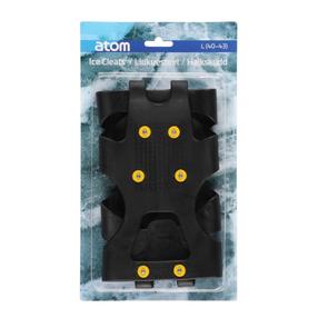 Pretslīdes apavu furnitūra Atom Snow grip, melna krās., 40-43