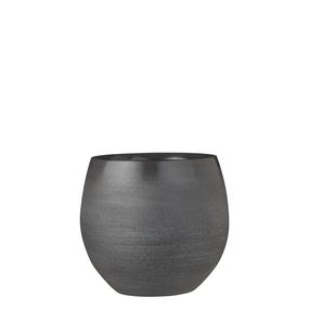 Цветочный горшок Mica Douro 1070377, керамика, Ø 23 см, темно-серый цв.