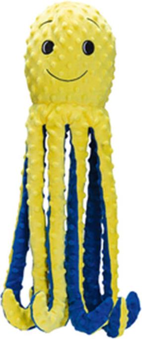 Mänguasi koerale, pehme Beeztees Octopus Amy, 56 cm, sinine v./kollane v., 56