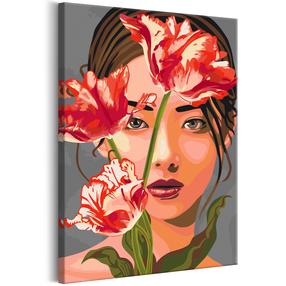 Tapymas pagal skaičius Artgeist Asian Beauty MA_0618, įvairių spalvų, 40 x 60 cm