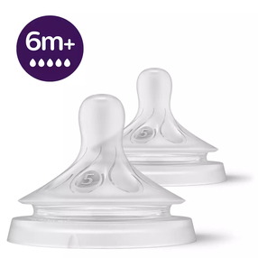 Пустышка для бутылочки Philips Avent Natural Response, 6+ мес., прозрачный цв.