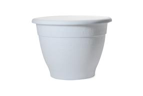 Lillepott Plasticotto, plastik, Ø 28 cm, valge v.