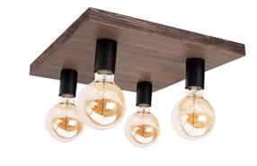Lampa griesti Britop Oster, E27, 4 x 60 W, brūna krās./melna krās. / brūna krās.