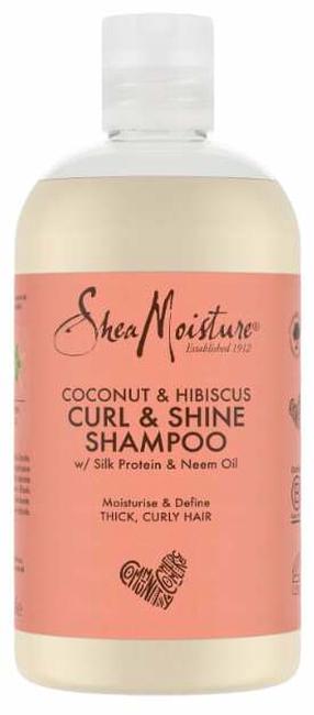 Шампунь Shea Moisture Coconut & Hibiscus Curl and Shine, 384 мл