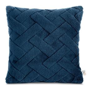 Dekoratyvinės pagalvėlės užvalkalas Design 91 Caro, tamsiai mėlyna (navy) sp., 45 cm x 45 cm