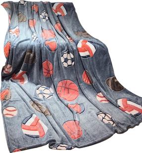 Pledas KDQ-11, oranžinis/pilkas, 150 cm x 200 cm