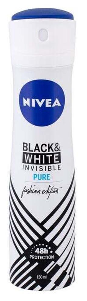 Kūno dezodorantas Nivea Black & White Invisible Pure, 150 ml
