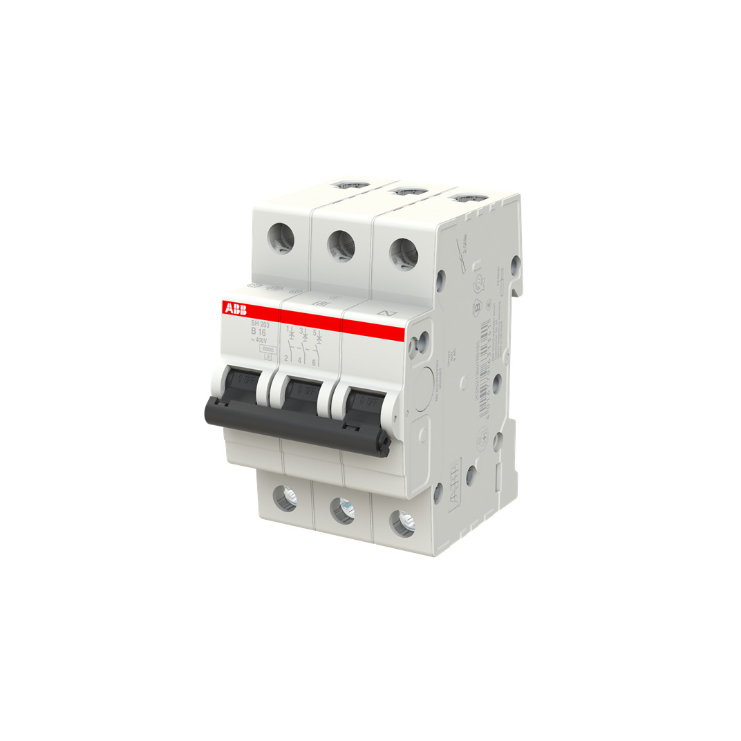 Automaatne lüliti ABB SH203, 3P, B, 6kA, 16 A