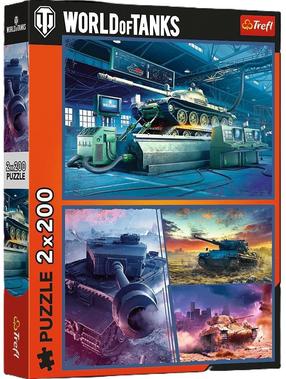Пазл 2in1 Trefl World Of Tanks Armoured Mission 13346, 27.5 см x 41 см, 400 шт., многоцветный