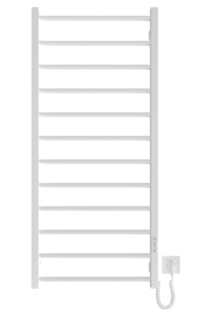 Elektriline rätikuradiator Mario HF Leeds, valge v., 53 cm x 117 cm