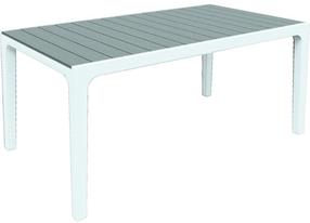 Dārza galds Keter Harmony, balta krās./pelēka krās., 160 cm x 90 cm x 74 cm