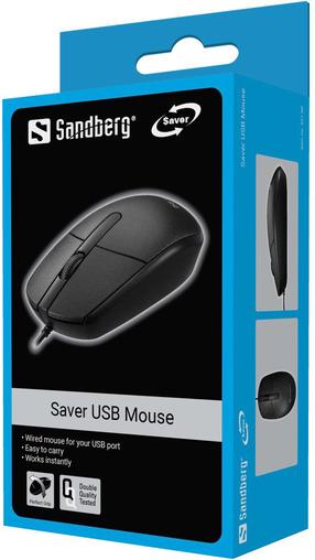 Vadu datora pele Sandberg 331-00, usb type-a, melns krās.