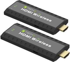 Удлинитель Techly Wireless HDMI Extender 50m 1080p 365641 HDMI male, HDMI male, черный цв.