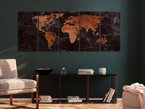 Reprodukcija Artgeist Copper Map DKNW0362XLPWD, 200 cm x 80 cm