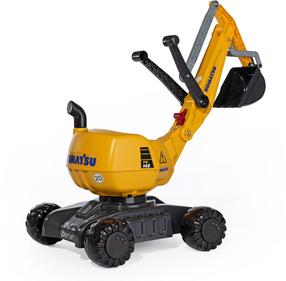 Экскаватор толкалка Rolly Toys Komatsu, черный цв./желтый цв.