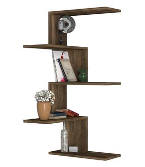 Sieninė lentyna Kalune Design Caniko 745DCD1612, riešuto sp., 109 cm x 29.6 cm x 51.5 cm