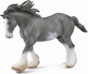 Фигурка-игрушка Collecta Clydesdale Stallion Black Sabino Road 88620, серый цв.