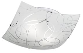 Sietynas lubų Trio Spirelli 604400201, E27, 2 x 40 W, balta sp. / balta sp., 40 x 40 cm