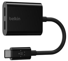 Adapteris Belkin, USB Type-C male, melna krās.