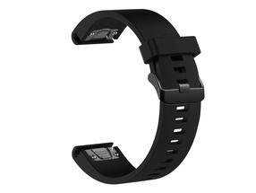 Pulksteņa siksniņa Samsung, GARMIN SILIKONA 20MM, melna krās.