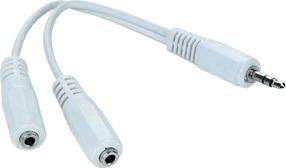 Šakotuvas Gembird Audio Splitter 3.5 mm stereo male, 3.5 mm female x 2, 0.1 m