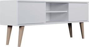 TV staliukas Kocot Kids Toronto, balta sp., 120 cm x 36 cm x 55.5 cm